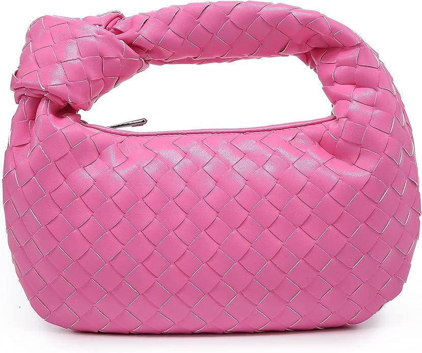 Hobo Bag Dumpling hadnbag Knoted Woven bag PU Woven Handbag Woven Tote Bags | Amazon (CA)