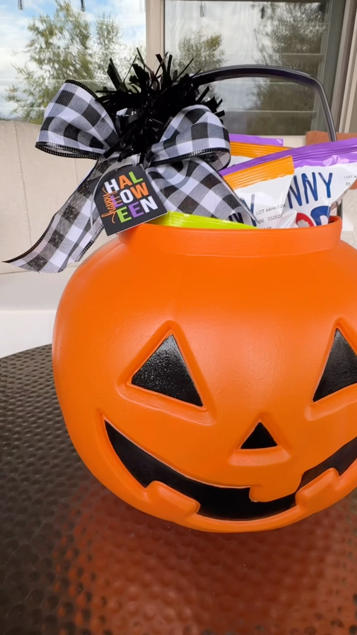 I found this giant pumpkin bucket at Walmart and just couldn't resist! Isn't it the cutest?? I just filled it full of Skinny Pop and put one of @ThePolkaDotPoodle 's adorable gift tags with it and it was ready to go! A quick and easy Halloween gift! What would you fill this bucket with? 

#LTKSeasonal #LTKHalloween #LTKGiftGuide