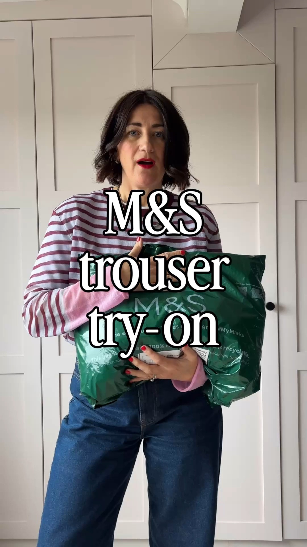 M&S trouser try on. I’m size 12 & 5”6 tall & the regular length is perfect for me.

#LTKuk