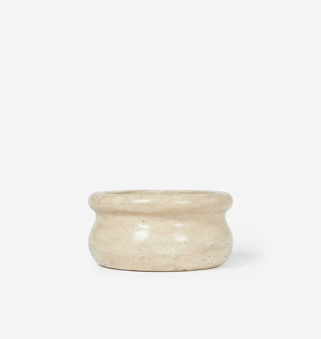 Calli Travertine Bowl | Amber Interiors