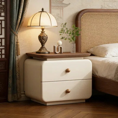 Cream-style Bedside Cabinet | Wayfair North America