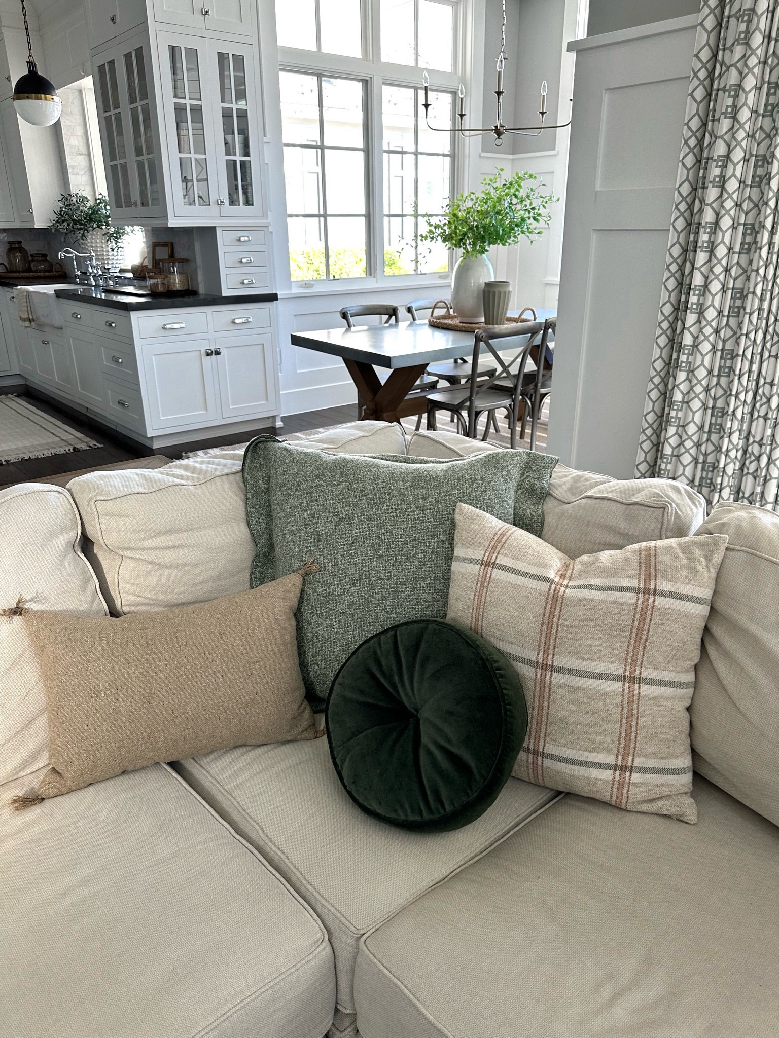 Pillows in my family room! Perfect patterns and colors to transition into spring! 🫶🏻

#LTKSeasonal #LTKhome