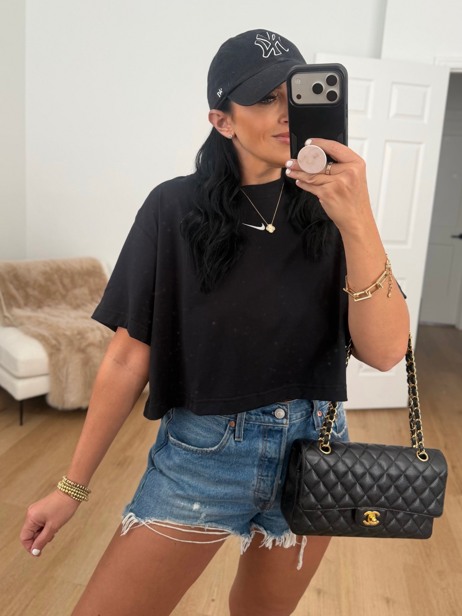 Women's Loose Short-Sleeve Cropped T-Shirt
