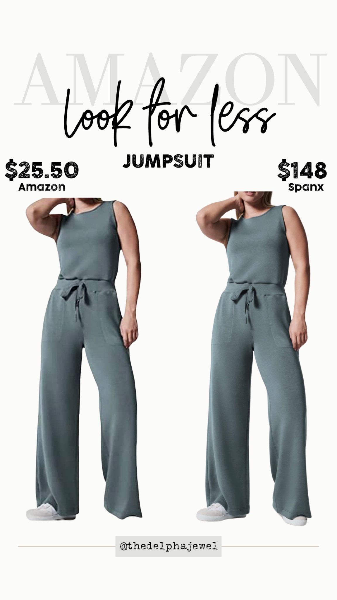 Spanx look for less jumpsuit
Spanx jumpsuit is $148
Amazon’s is $25

Available in the same colors and fits TTS

Amazon find, Amazon style, Amazon jumpsuit 

#LTKstyletip #LTKFind #LTKunder50