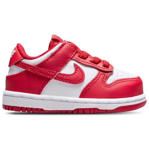 Nike Boys Nike Dunk Low - Boys' Toddler Shoes White/University Red Size 08.0 | Foot Locker (US)