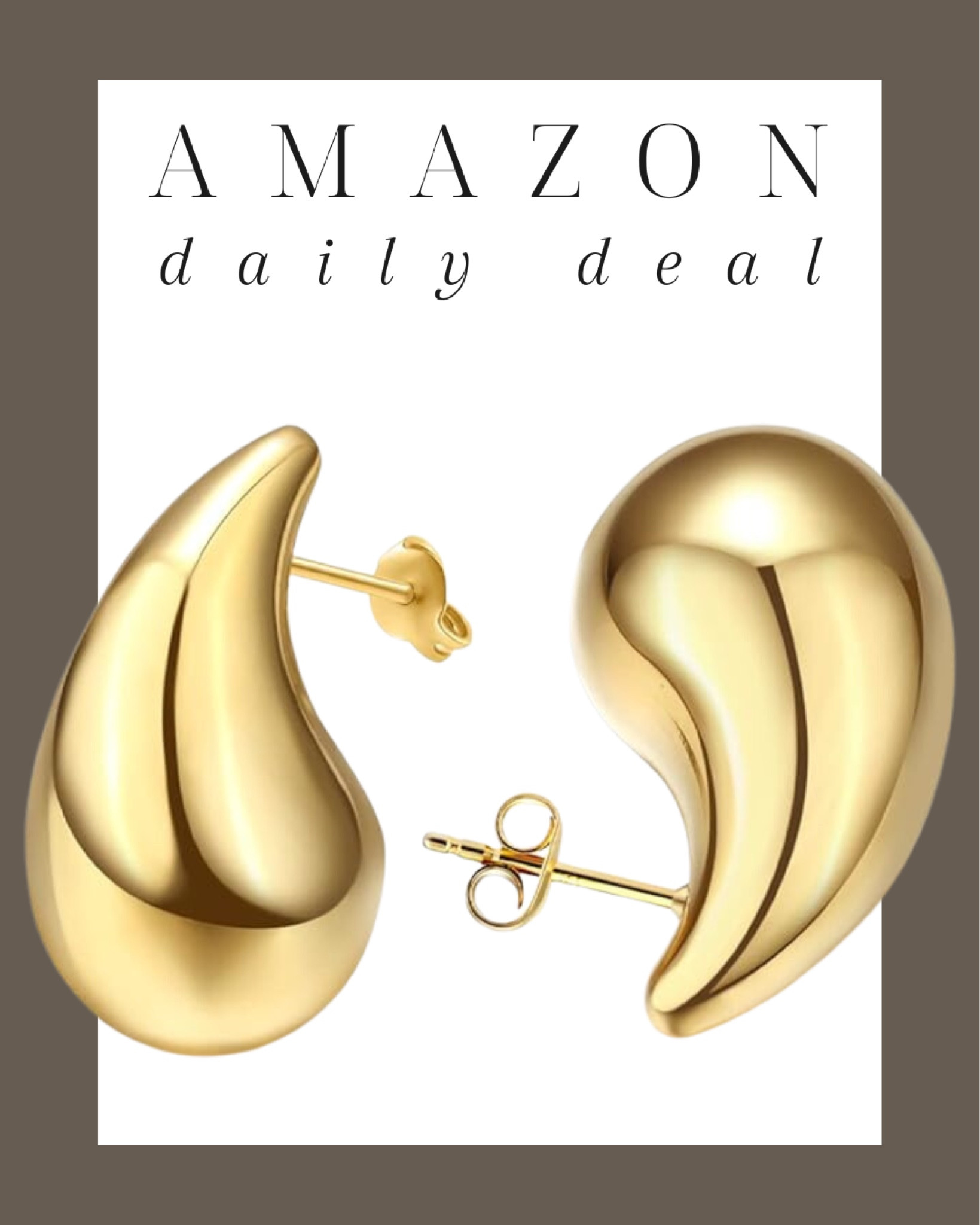 Amazon daily deal! Teardrop earrings are a look for less and under $10 ✨

Look for less, teardrop earrings, earrings, jewelry, gold jewelry, gold earrings, Womens fashion, fashion, fashion finds, outfit, outfit inspiration, clothing, winter fashion, summer fashion, spring fashion, wardrobe, fashion accessories, Amazon, Amazon fashion, Amazon must haves, Amazon finds, amazon favorites, Amazon essentials #amazon #amazonfashion



#LTKfindsunder50 #LTKstyletip #LTKsalealert