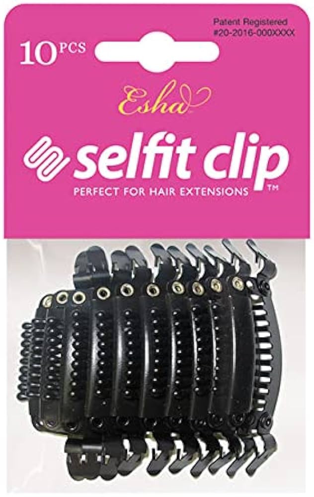 Esha Selfit Clip 10pcs For Extensions - Natural Black | Amazon (US)