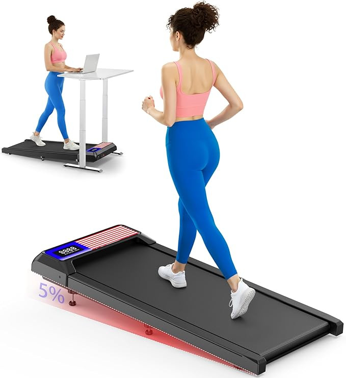 2.5HP Walking Mat with Incline pad, Under Desk Treadmill, Walking Treadmill with Remote, 3 in 1 L... | Amazon (US)
