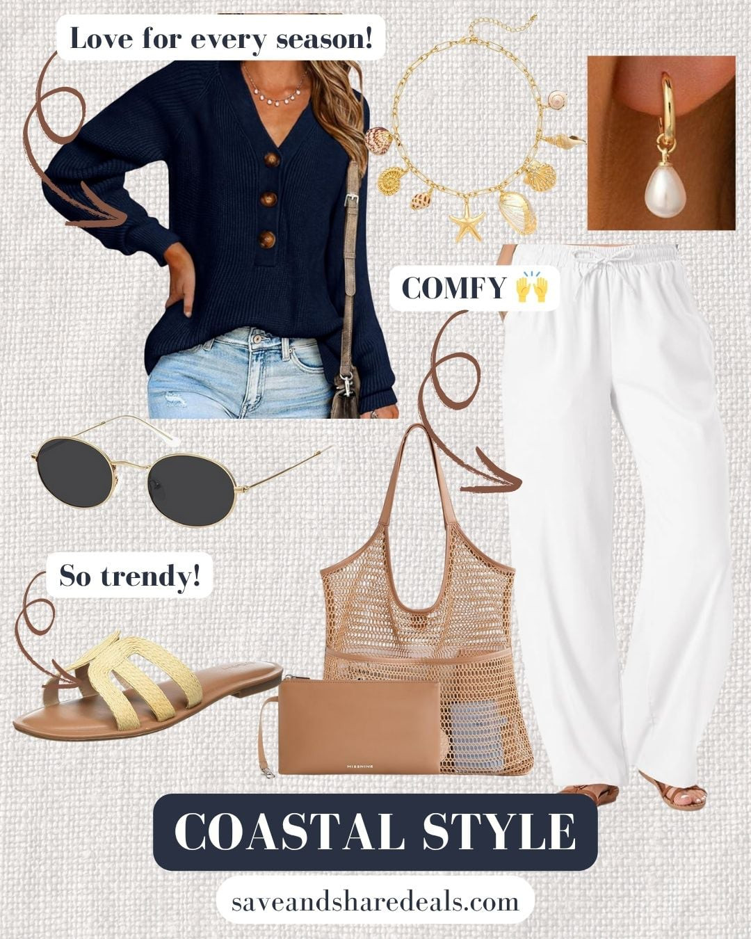 Coastal style amazon fashion affordable fashion lightweight linen pants breezy beach outfit vacation outfit lounge outfit 

 