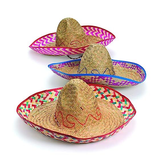 Fun Express Adult Embroidered Fiesta Sombreros Hat (1 Dozen) | Amazon (US)