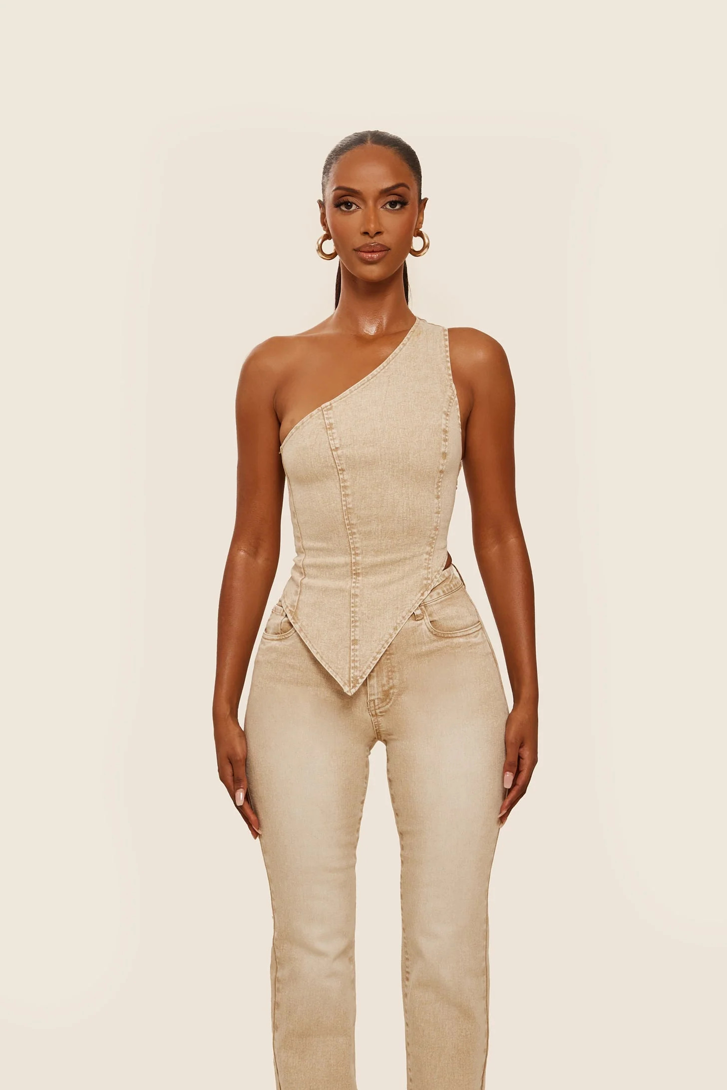The Cindy Top in Brown Wash | Mars The Label