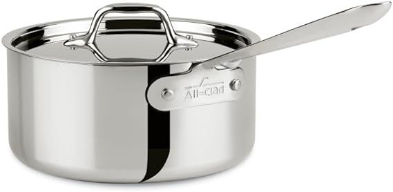 All-Clad D3 3-Ply Stainless Steel Sauce Pan 3 Quart Induction Oven Broiler Safe 600F Pots and Pan... | Amazon (US)