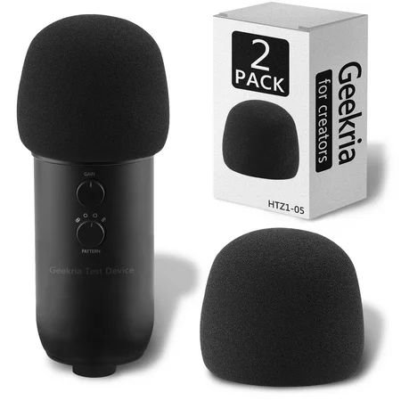 Geekria for Creators Foam Windscreen Compatible with Blue Yeti Blue Yeti Pro Microphone Antipop Foam | Walmart (US)