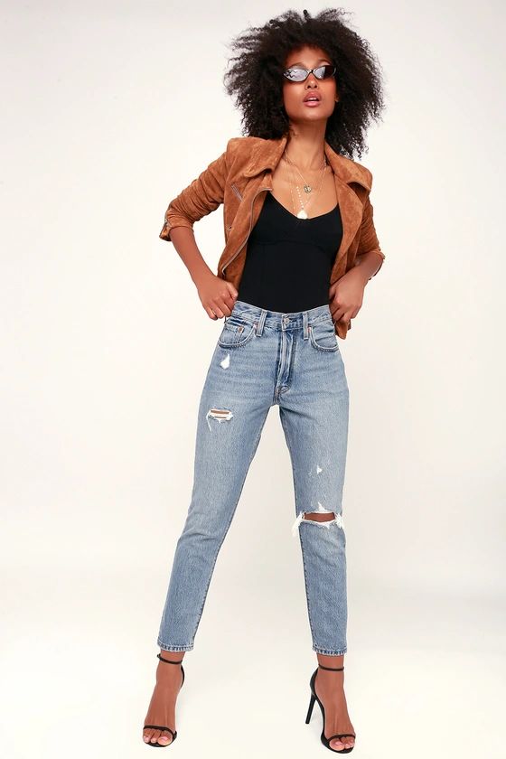 501 Skinny Distressed Light Wash Jeans | Lulus (US)