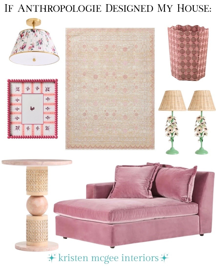 If Anthropologie designed my house, it would probably look something like this! Soft color, fun textures, floral details, vintage inspired pieces, and just enough whimsy to keep it interesting! ✨🌸