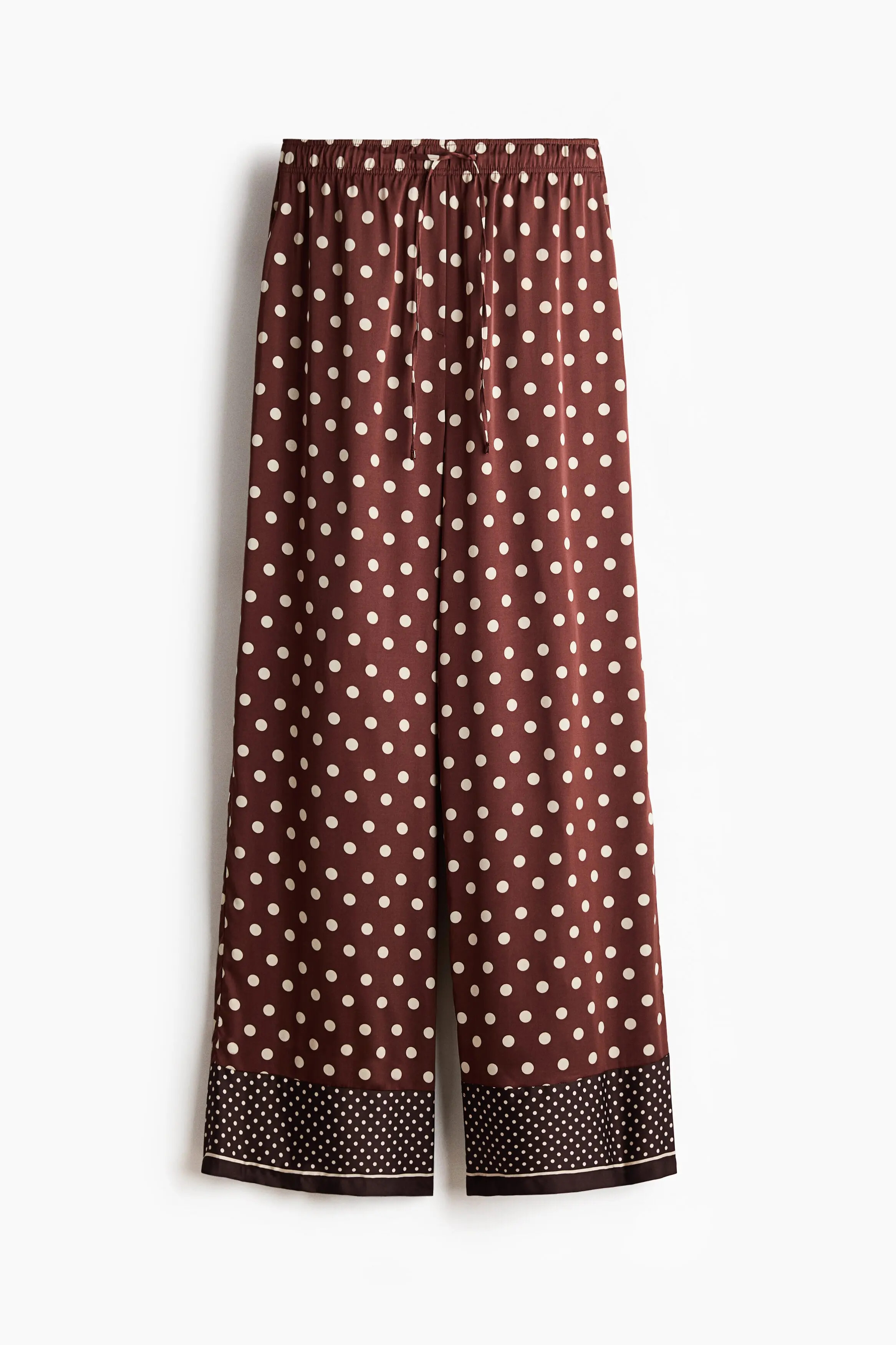 H&M Wide Drawstring Trousers in Black at Nordstrom, Size X-Small | Nordstrom