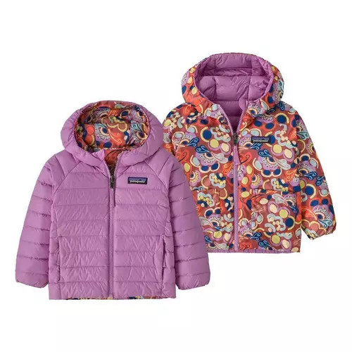 Baby Patagonia Reversible Down Sweater Hooded Puffer Jacket | Scheels Sports