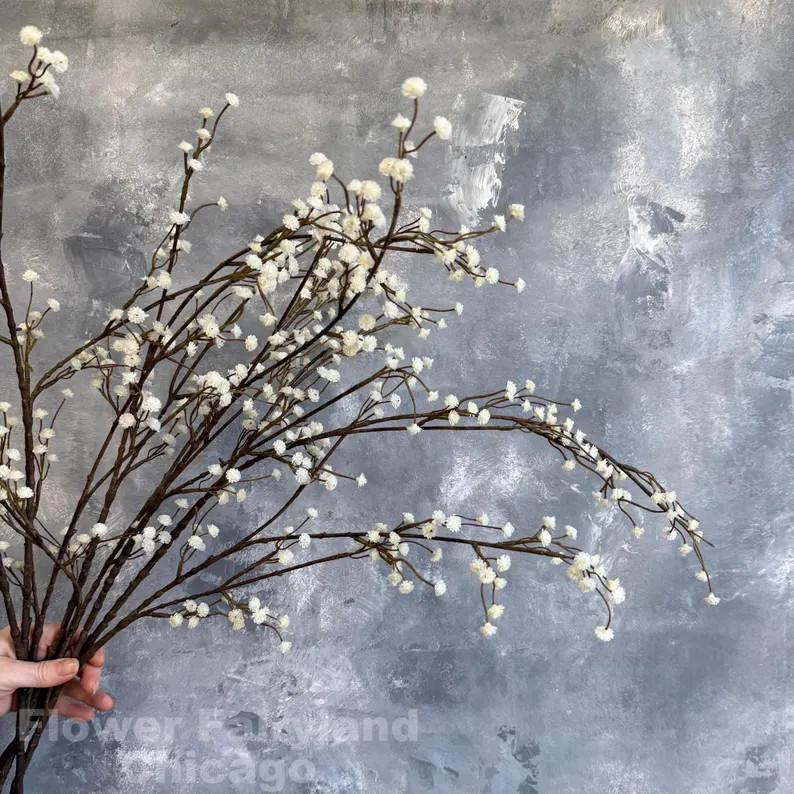 45" Tall Baby's Breath Big Branch - Artificial Flower - Ivory - Etsy | Etsy (Global)