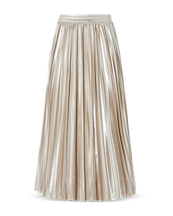 Quincy Metallic Pleated Skirt | Bloomingdale's (US)