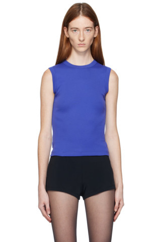 SSENSE Exclusive Blue Esmé Tank Top | SSENSE