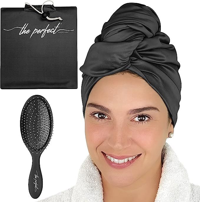 Ultra-Fine Microfiber Hair Towel Wrap - The Perfect Haircare - Anti-frizz Fast Drying Turban with... | Amazon (CA)