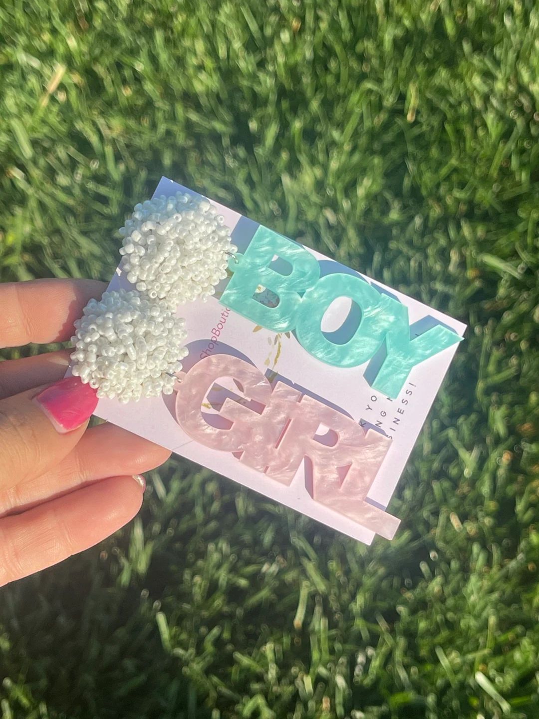 Boy/Girl Gender Reveal Earrings | Etsy (US)
