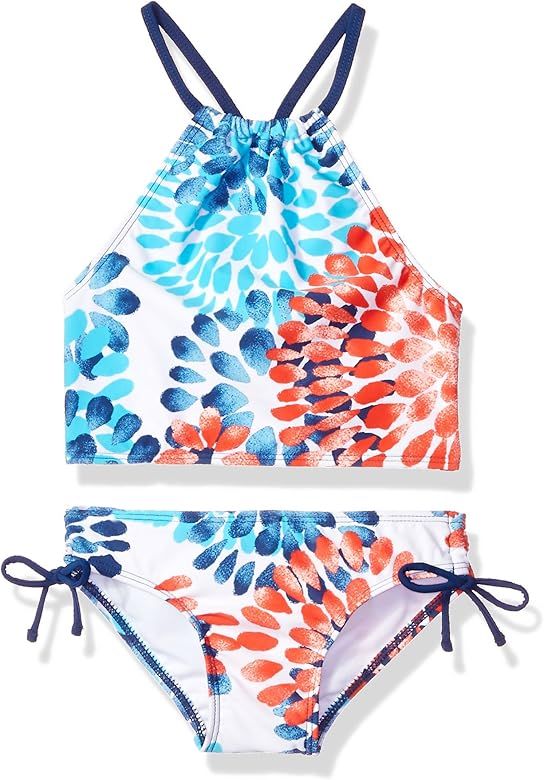 Girls' Daisy Beach Sport Halter Tankini 2-Piece Swimsuit | Amazon (US)