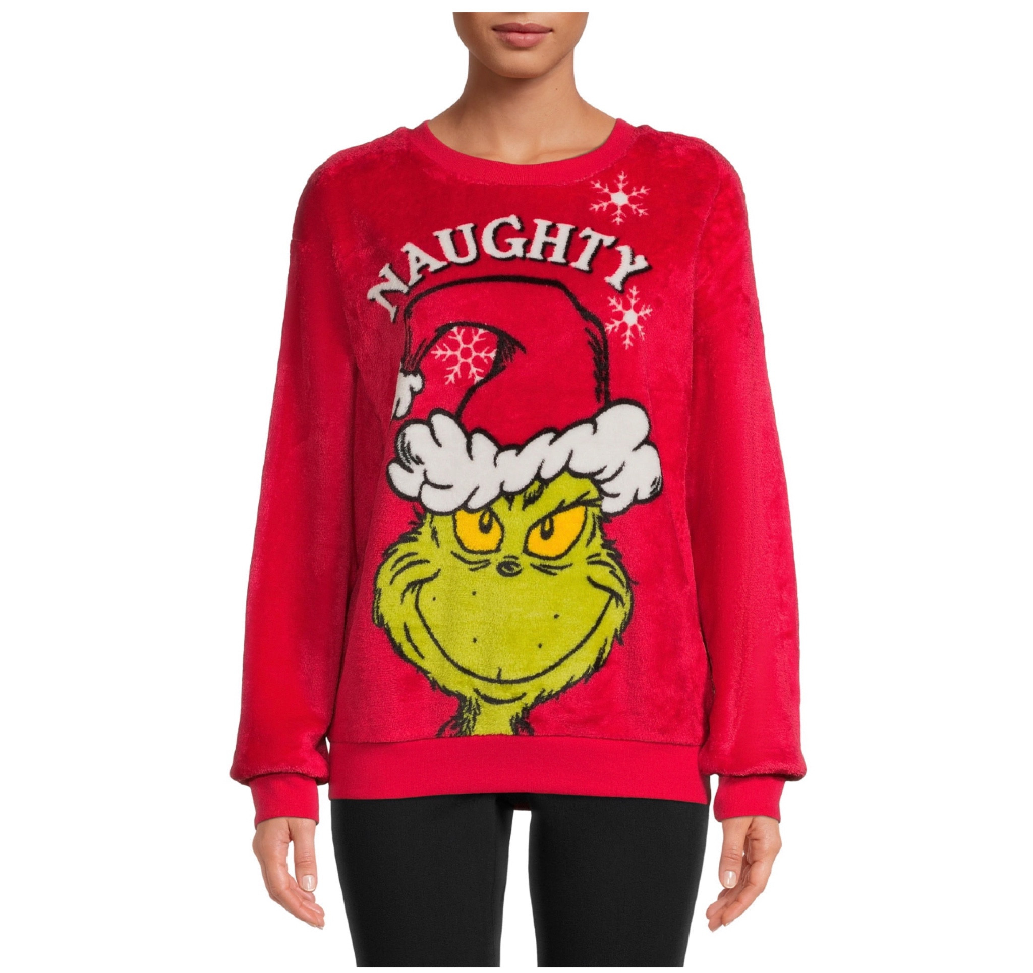 Womens Pullover Naughty Grinch Sweatshirt 

#LTKSeasonal #LTKHoliday