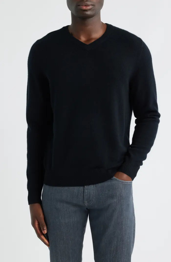 Nordstrom Cashmere V-Neck Sweater | Nordstrom | Nordstrom