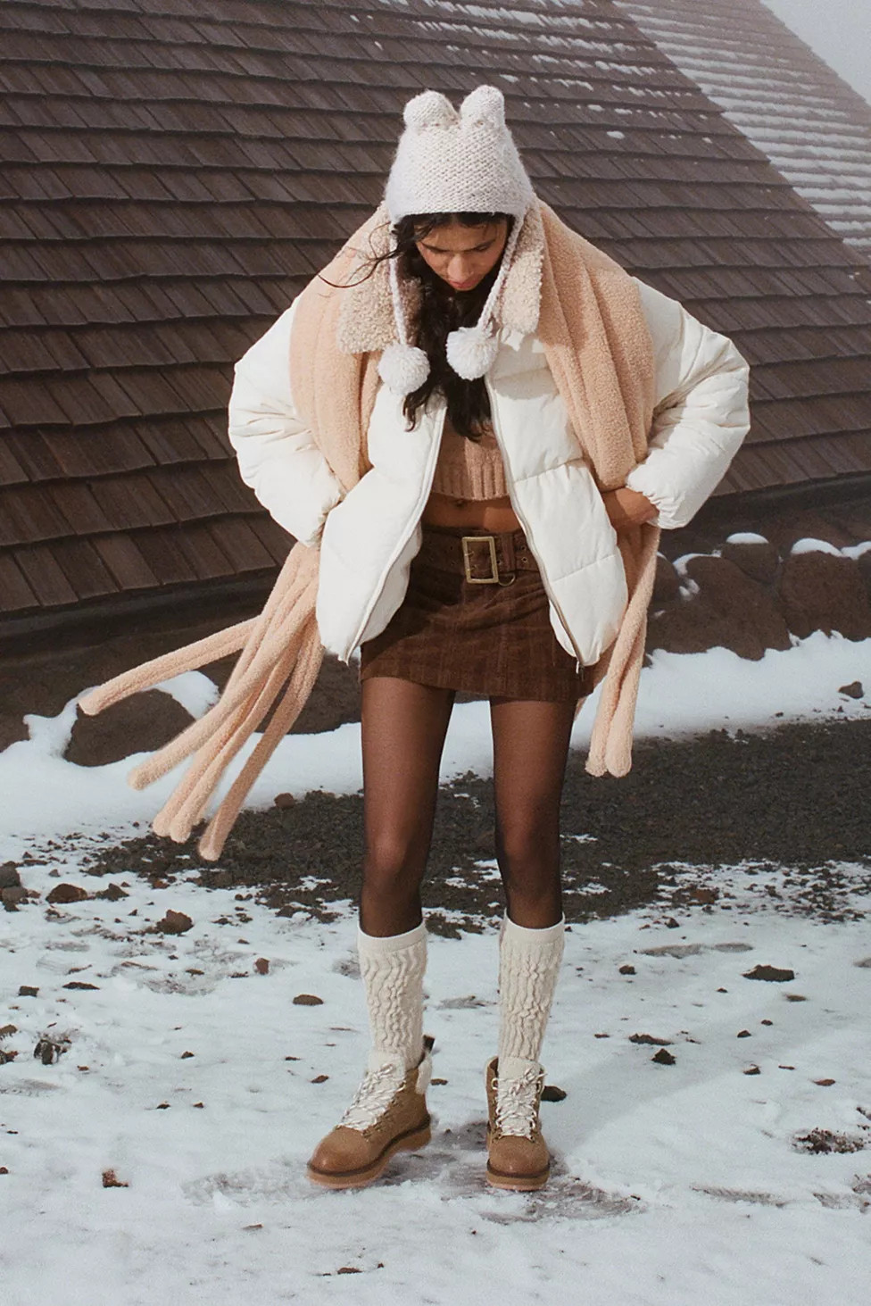 UO Joan Corduroy Belted Low-Rise Mini Skirt | Urban Outfitters (US and RoW)