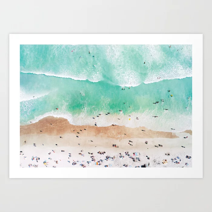 Beach Mood Art Print | Society6