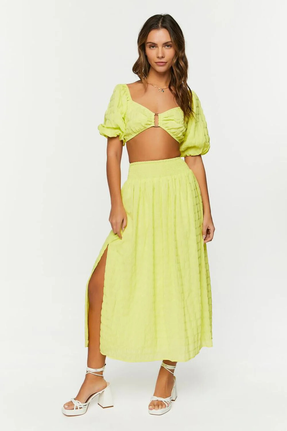 Side Slit Maxi Skirt | Forever 21 (US)