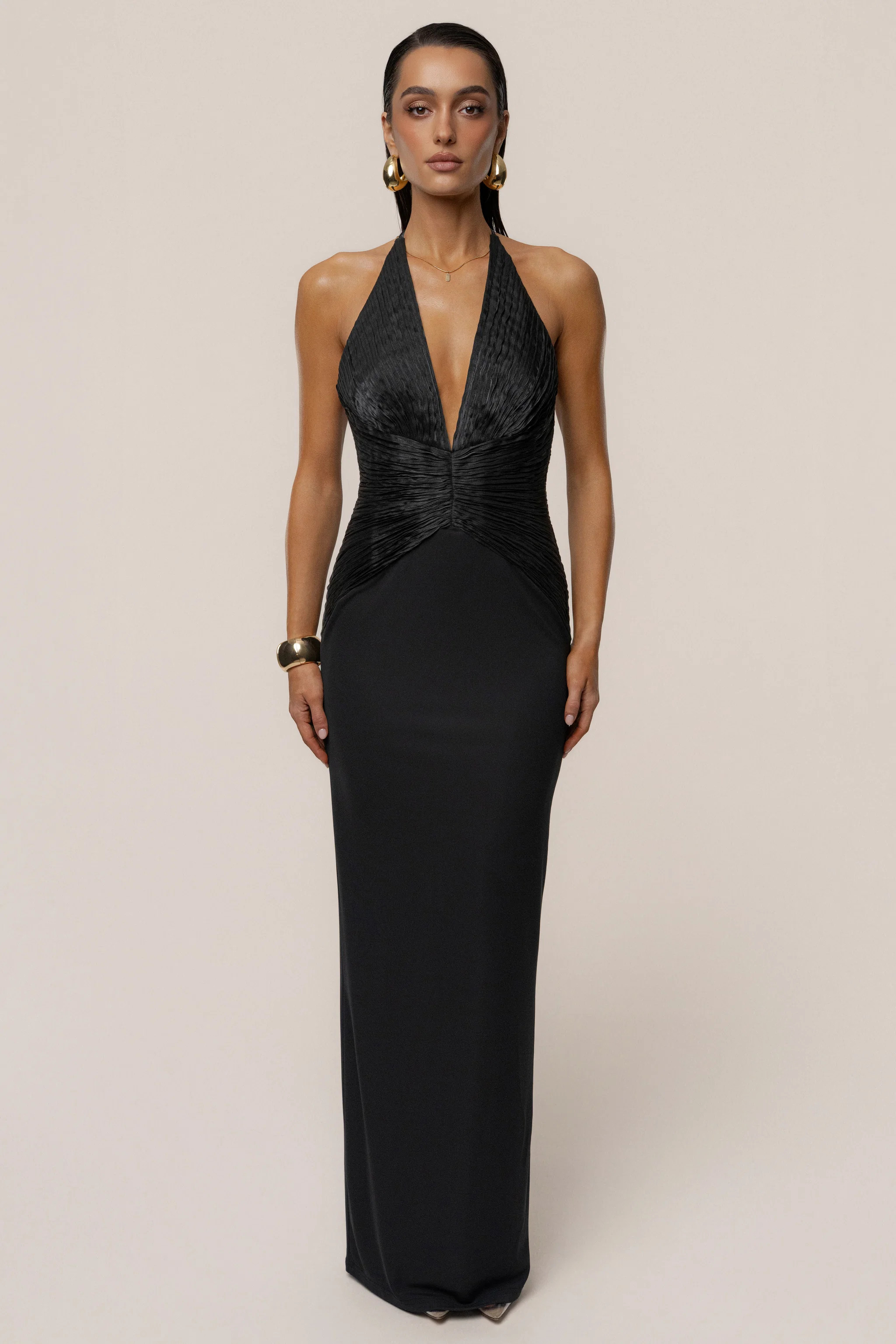 Black Enchanted Nights Maxi Dress | JLUXLABEL US