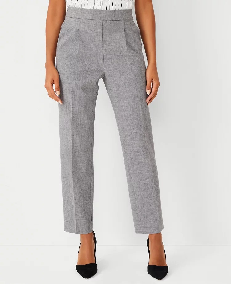 The Petite High Waist Easy Ankle Pant | Ann Taylor (US)