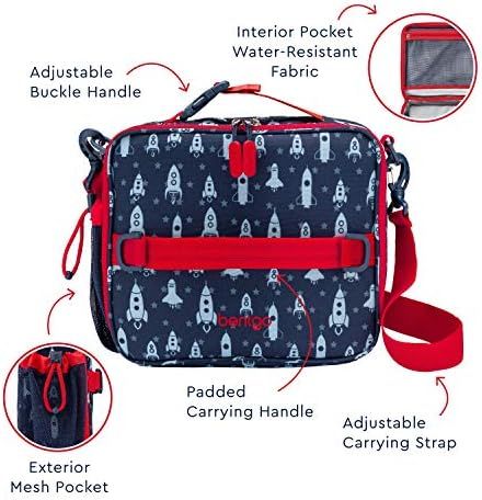 Bentgo Kids Prints Lunch Bag - Double Insulated, Durable, Water-Resistant Fabric with Interior and E | Amazon (US)