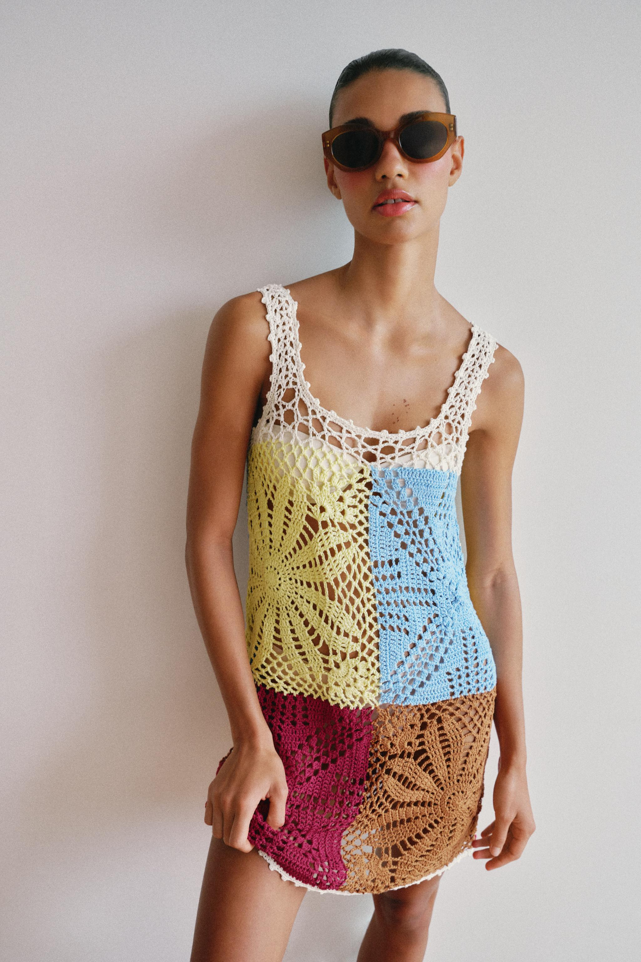 CROCHET KNIT DRESS | Zara US