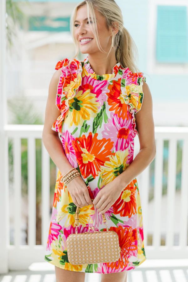 The High Road Pink Floral Dress | The Mint Julep Boutique