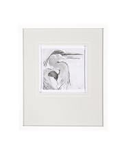 21x25 Bird Portrait Sketch I Hand Embellished Matte Wall Art | Coastal | Marshalls | Marshalls