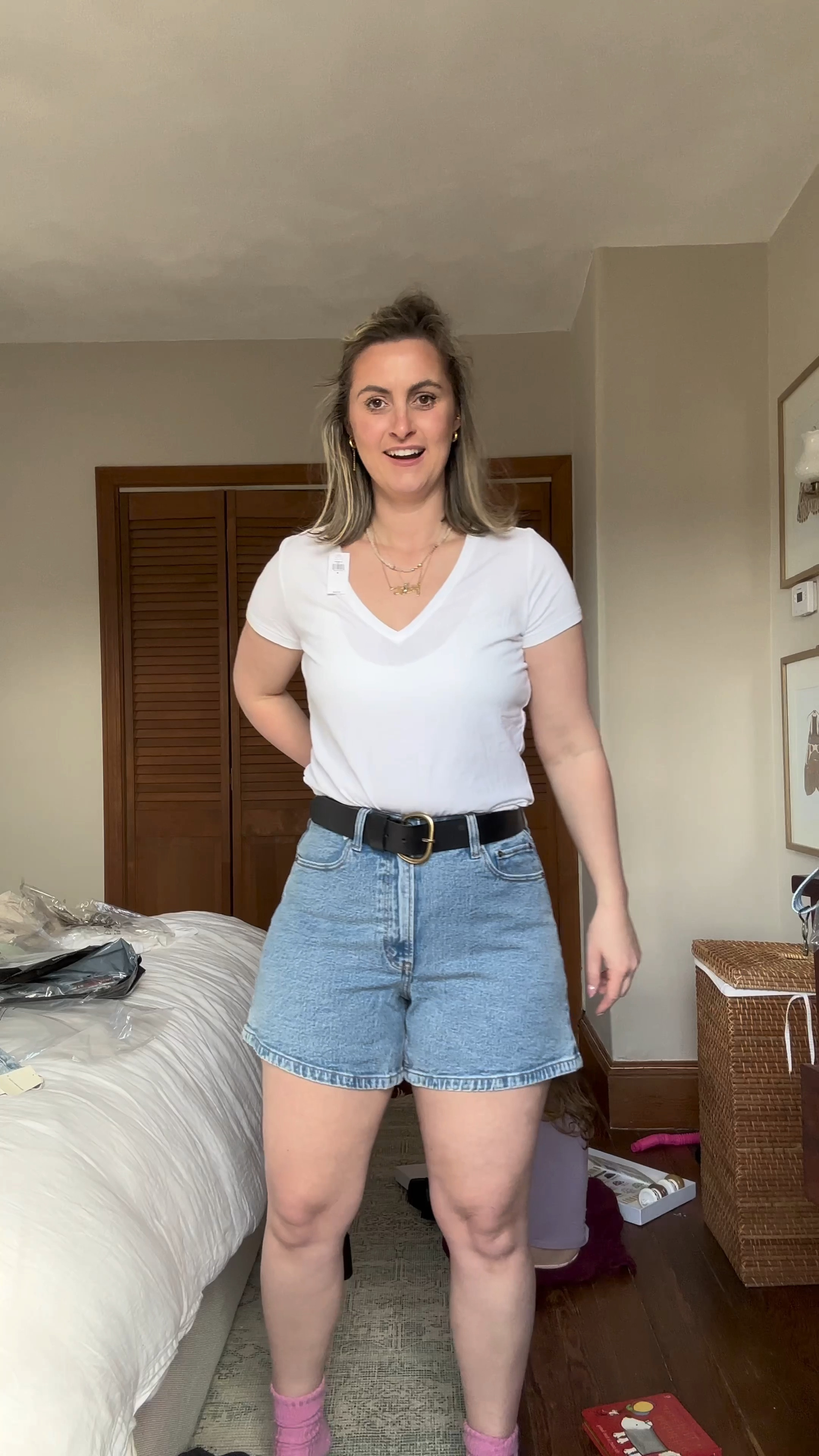 5 inch inseam Jean denim shorts. Size 8 size 10 wearing a size 30. I would say size up. Abercrombie curve love shorts 



#LTKstyletip #LTKunder50 #LTKunder100