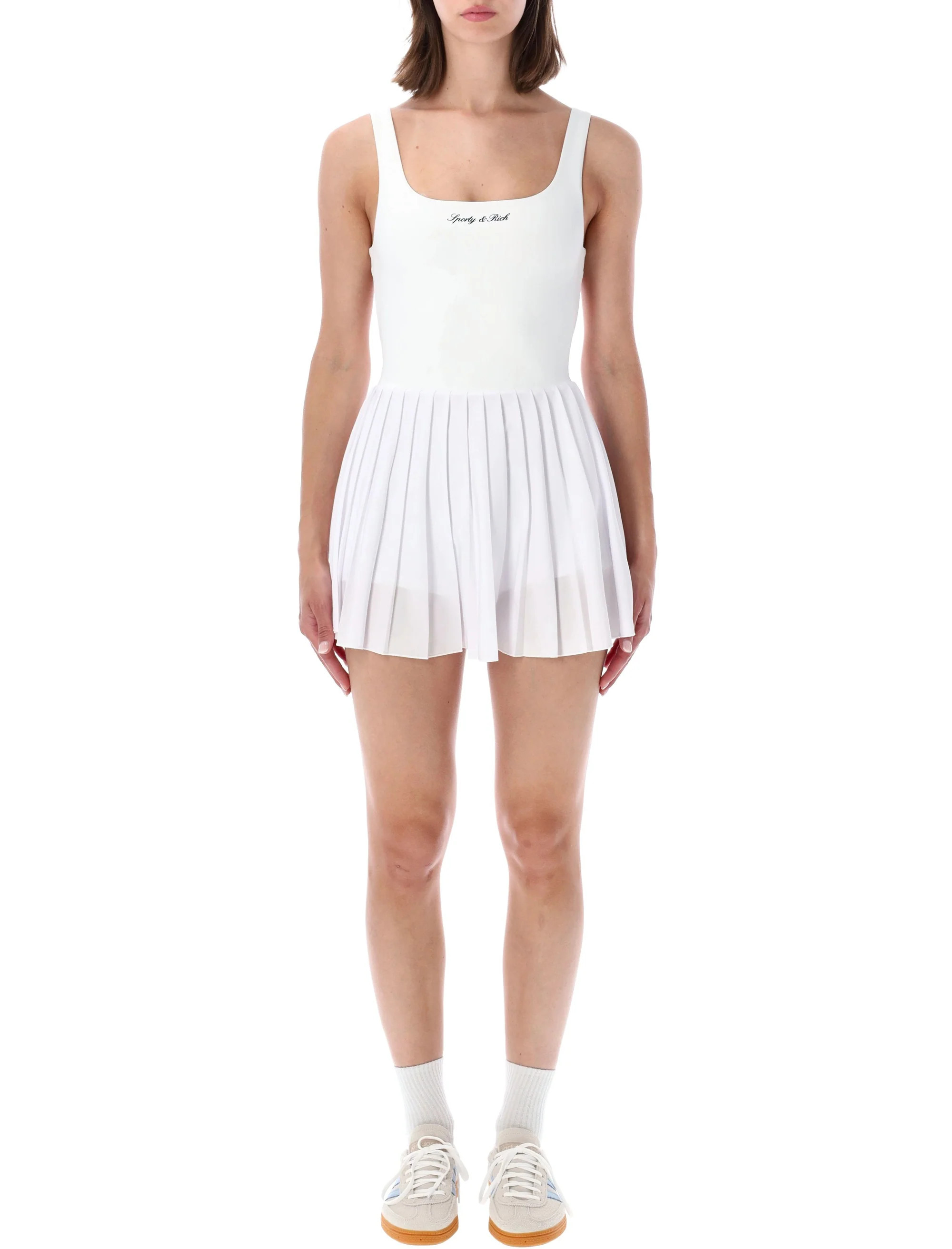 White Flared Tennis Mini Dress | Shop Simon