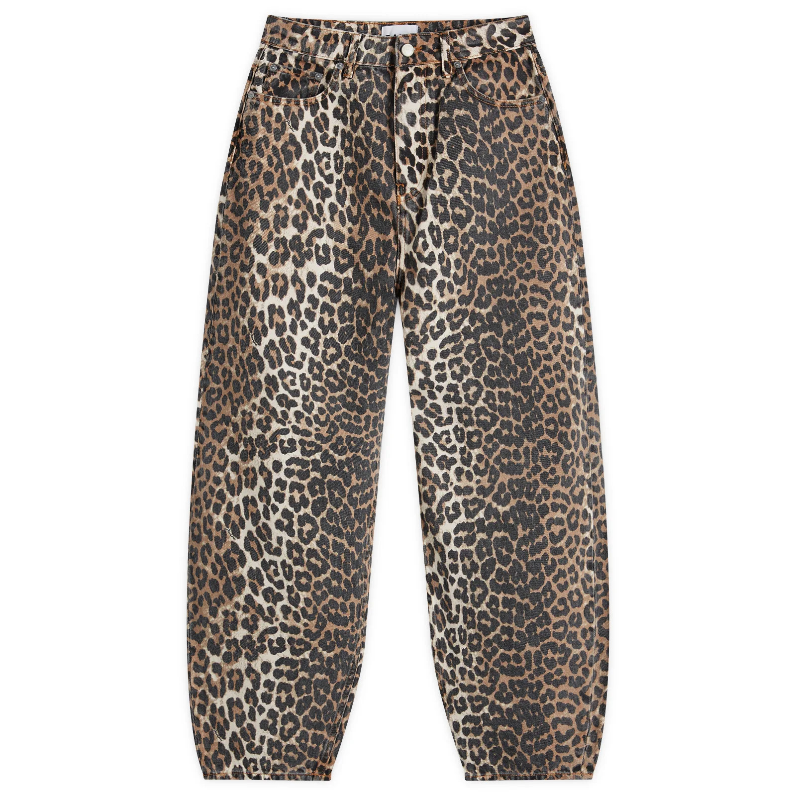 GANNI Women's Leopard Stary Denim Jeans | END. Clothing