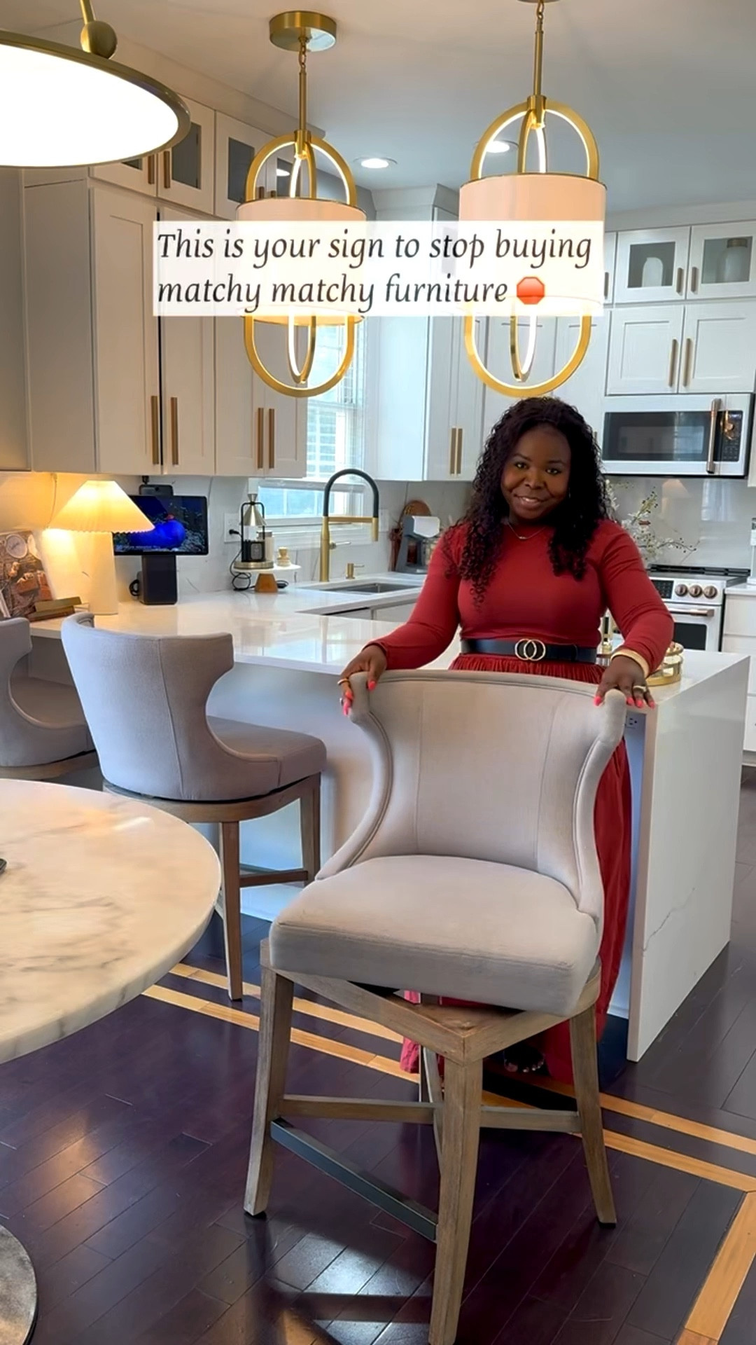 This is your sign to stop buying matching furniture! These barstools AND dining chairs are both some of my favorite @Wayfair Wayfair Way Day finds  🙌🏾 #Ad #WayfairPartner #Wayfair #WayDay


#LTKSaleAlert #LTKHome #LTKSeasonal