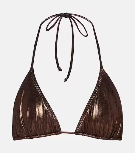 String metallic bikini top | Mytheresa (UK)