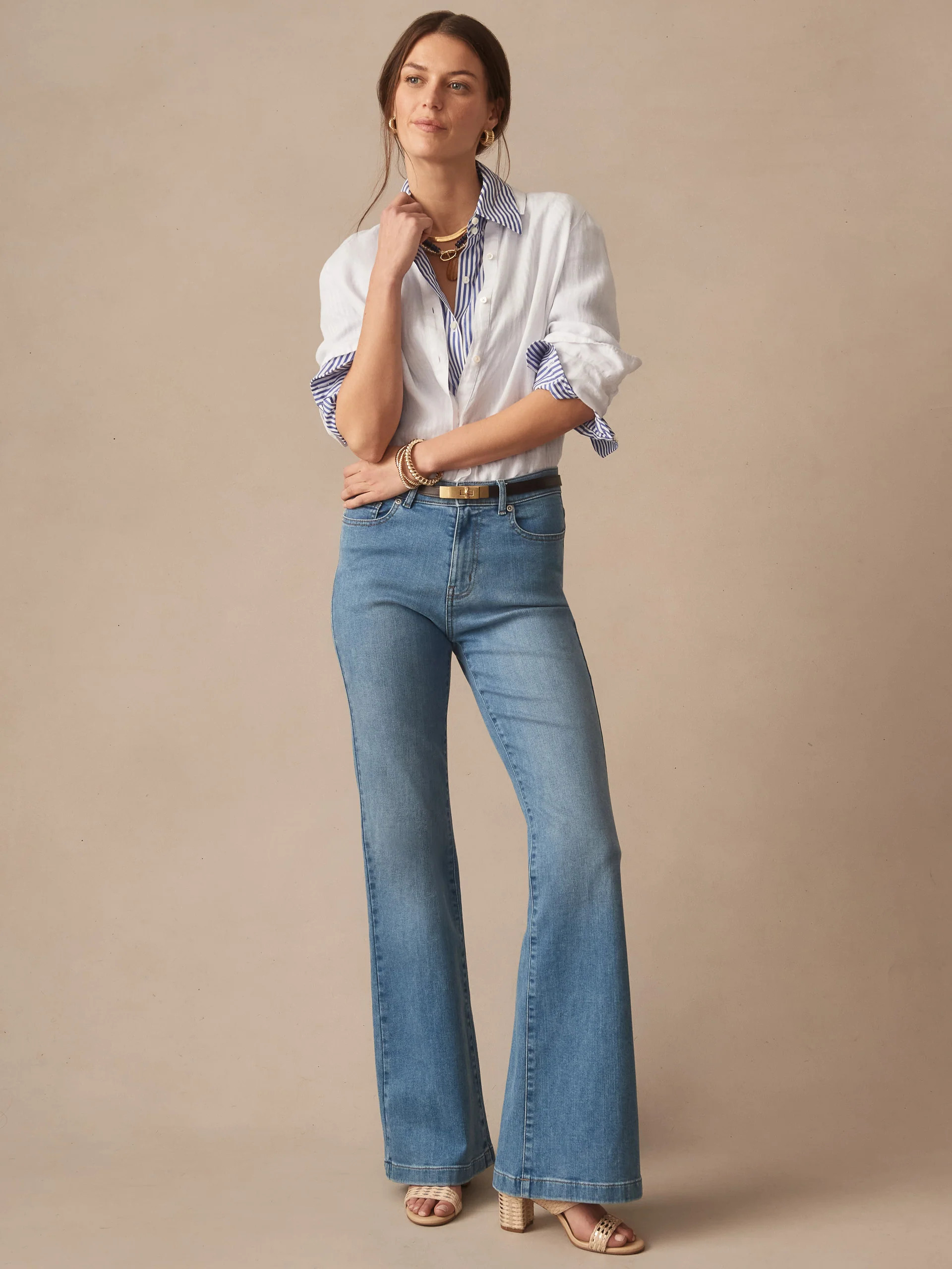 J.McLaughlin Women's Domino Jeans Light Denim, Size 12 | Cotton/Denim | J.McLaughlin