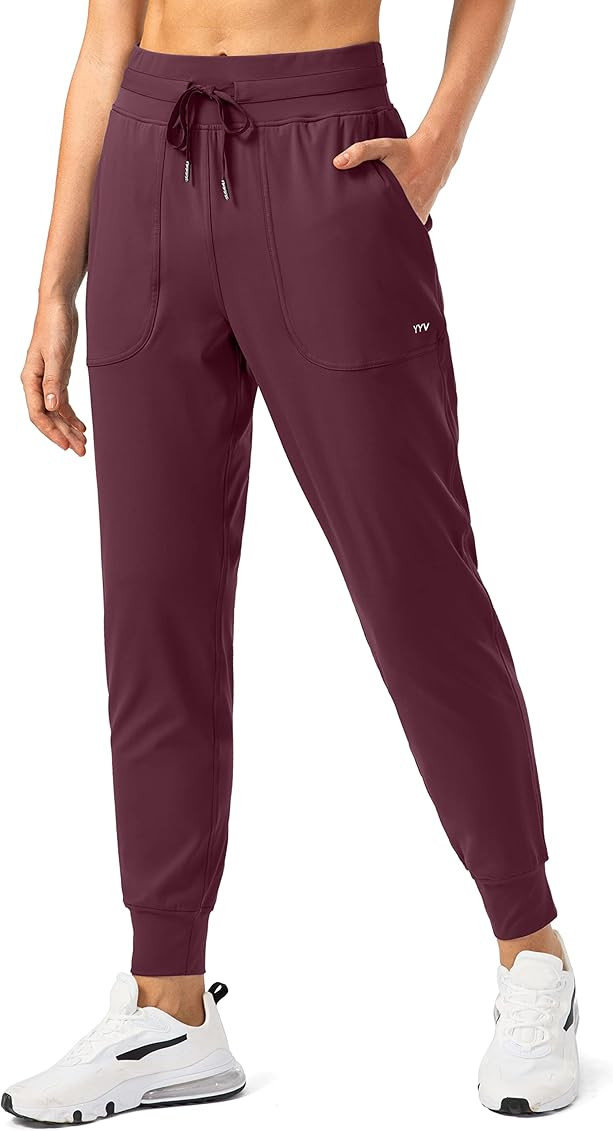 YYV Women's Joggers Pants High Waist Workout Sweatpants for Women Soft Lounging Athletic Jogger w... | Amazon (US)