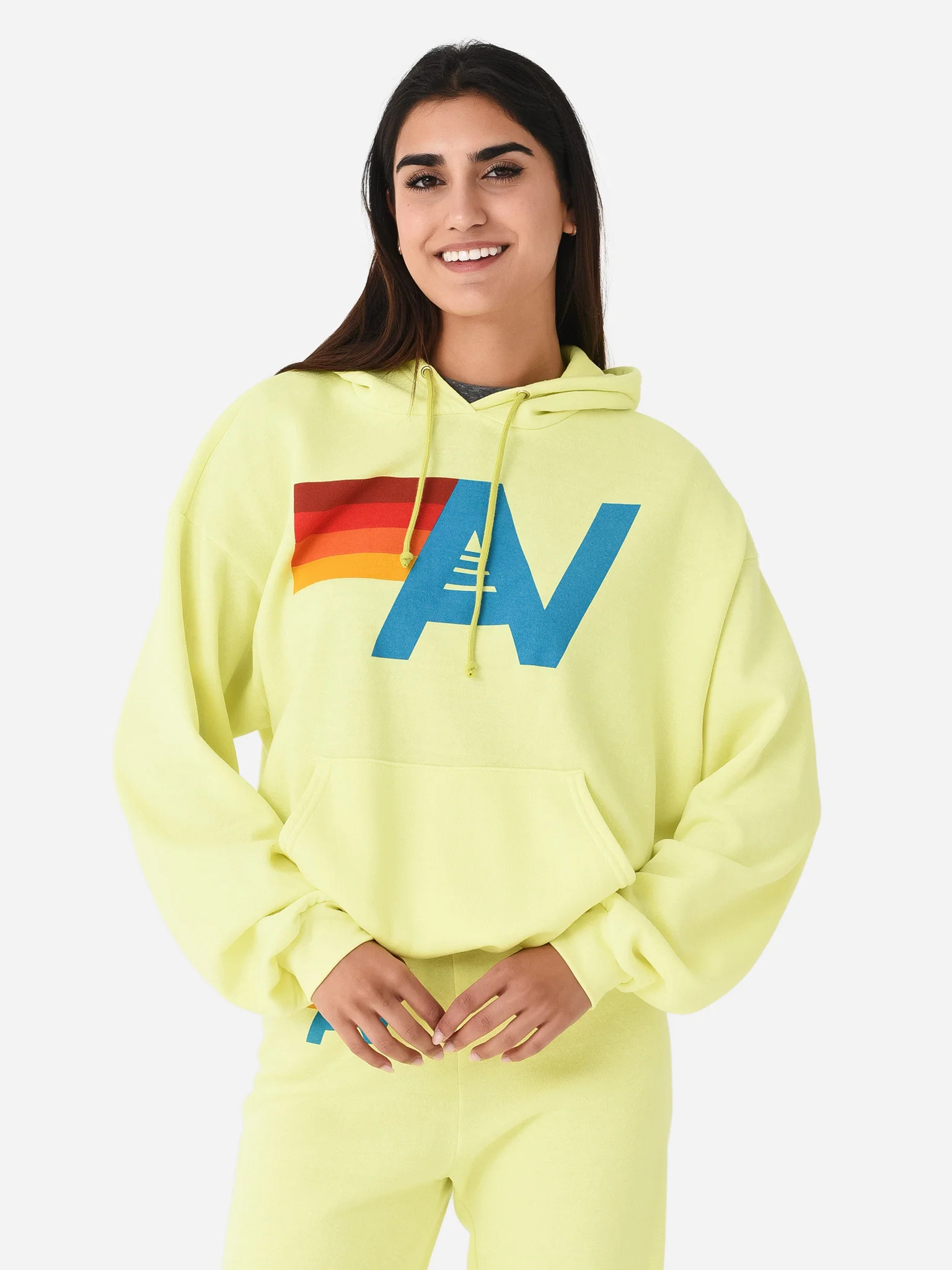 Aviator Nation Women's Logo Pullover Relaxed Hoodie | Saint Bernard
