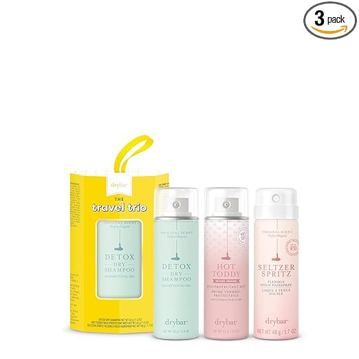 Drybar Travel Trio Kit | Protect, Refresh, and Hold | Hot Toddy Heat Protectant, Detox Dry Shampo... | Amazon (US)