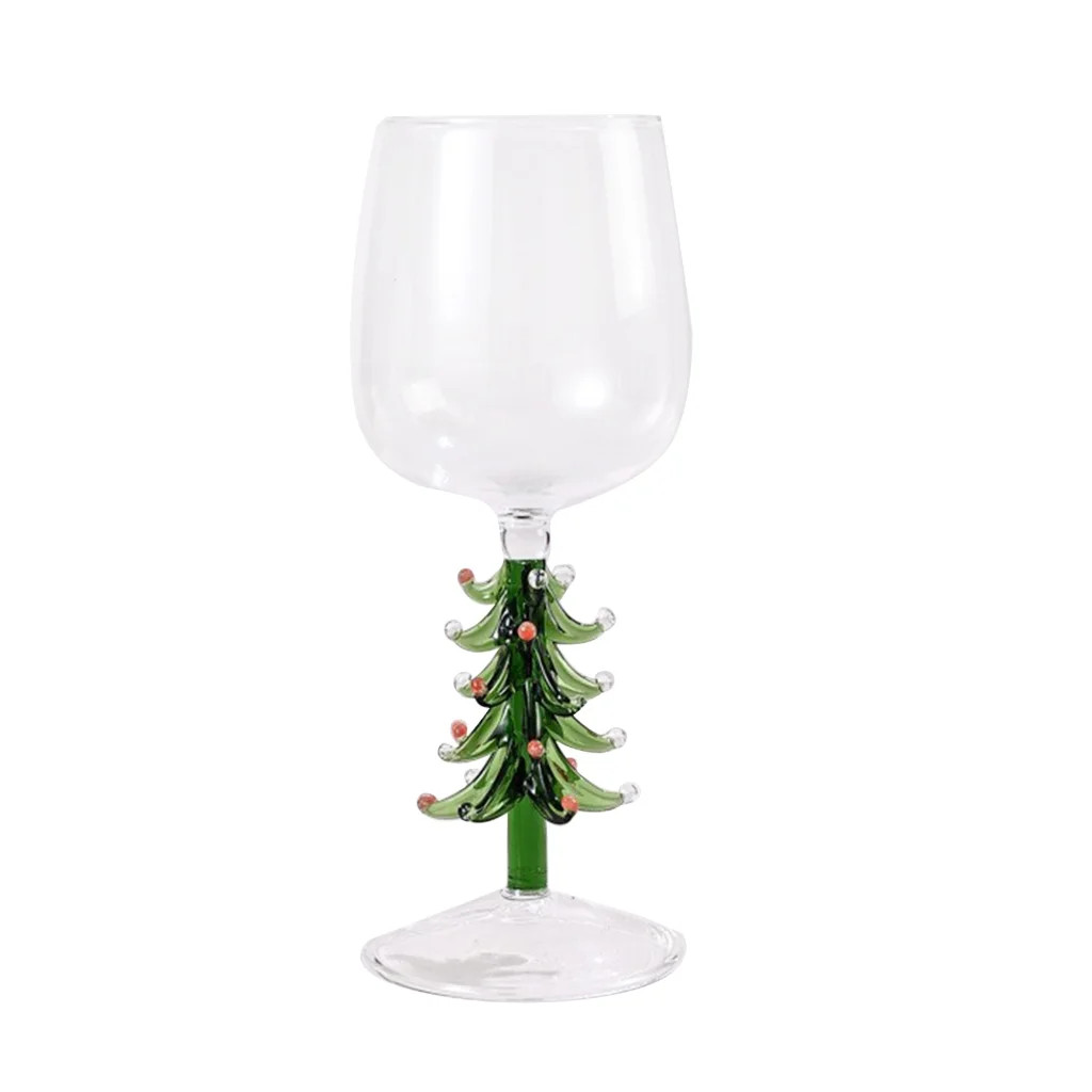 3D Drinking Glass Cup with Christmas Tree Figurine Inside Stemless Glass for Wine Water Milk Gobl... | Walmart (US)