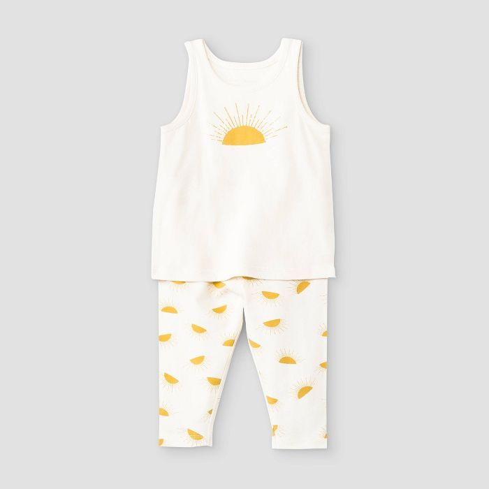 Grayson Mini Baby Boys' Sunshine Top & Bottom Set - White | Target