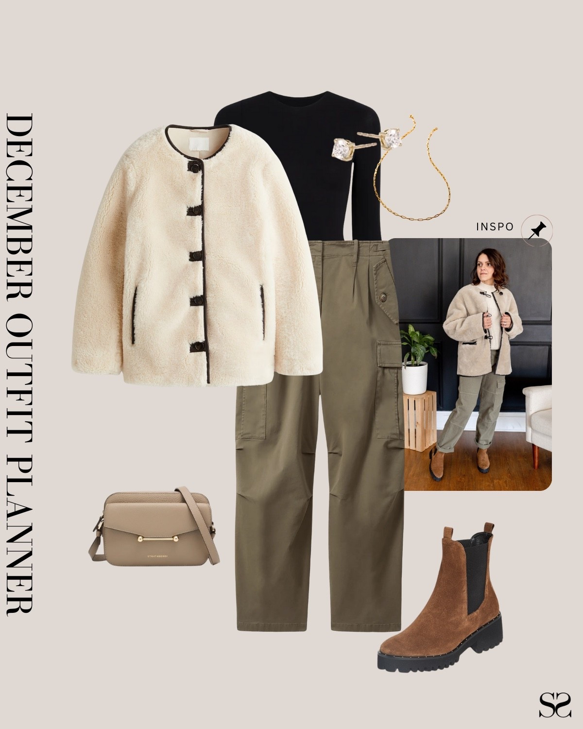 Monthly outfit planner DECEMBER: Winter outfits | cargo pants, lug boot, shearling coat

#classicstyle #LTKstyletip #winteroutfit #casualoutfit


#LTKgrwm #LTKootd #LTKSeasonal